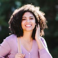 Female Wheaton College Student Smiling