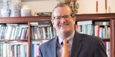 Philip Ryken in his office