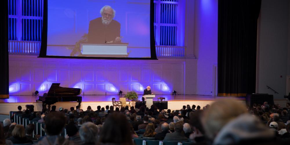 Rowan Williams speaking at the Wheaton Theology Conference