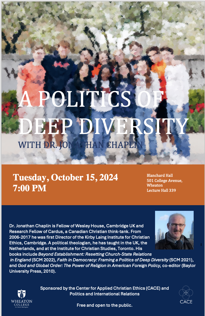 A Politics of Deep Diversity with Jonathan Chaplin