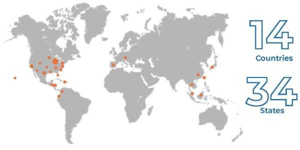 WheTEP Teaching Locations Worldwide