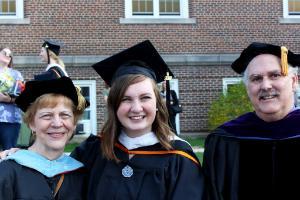 Maddie MacMath with TESOL Faculty at Graduate Commencement