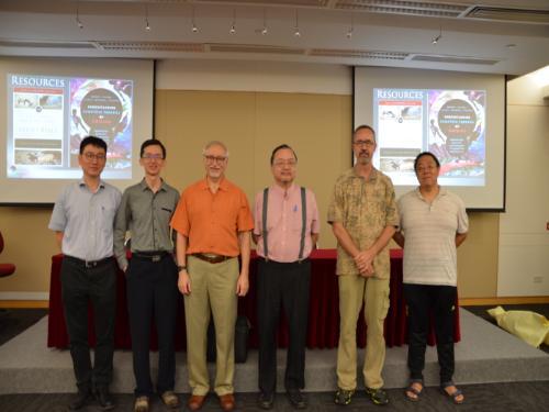 group photo with students and faculty at HKBU
