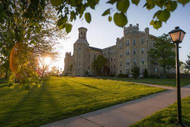 picture of campus as the sun sets