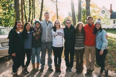 vanguards smiling in the northwoods of wisconsin