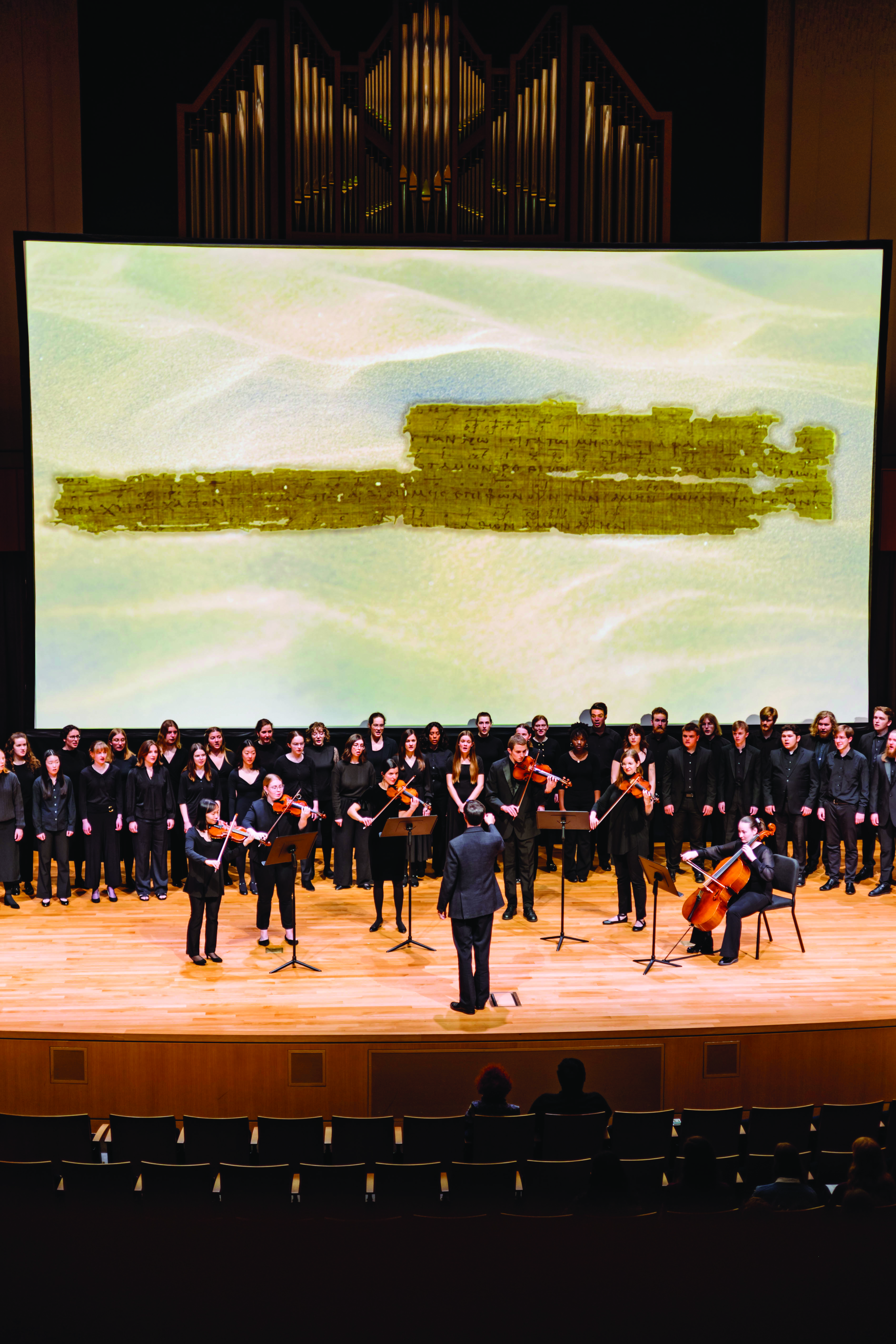 Wheaton College IL Students perform First Hymn on campus