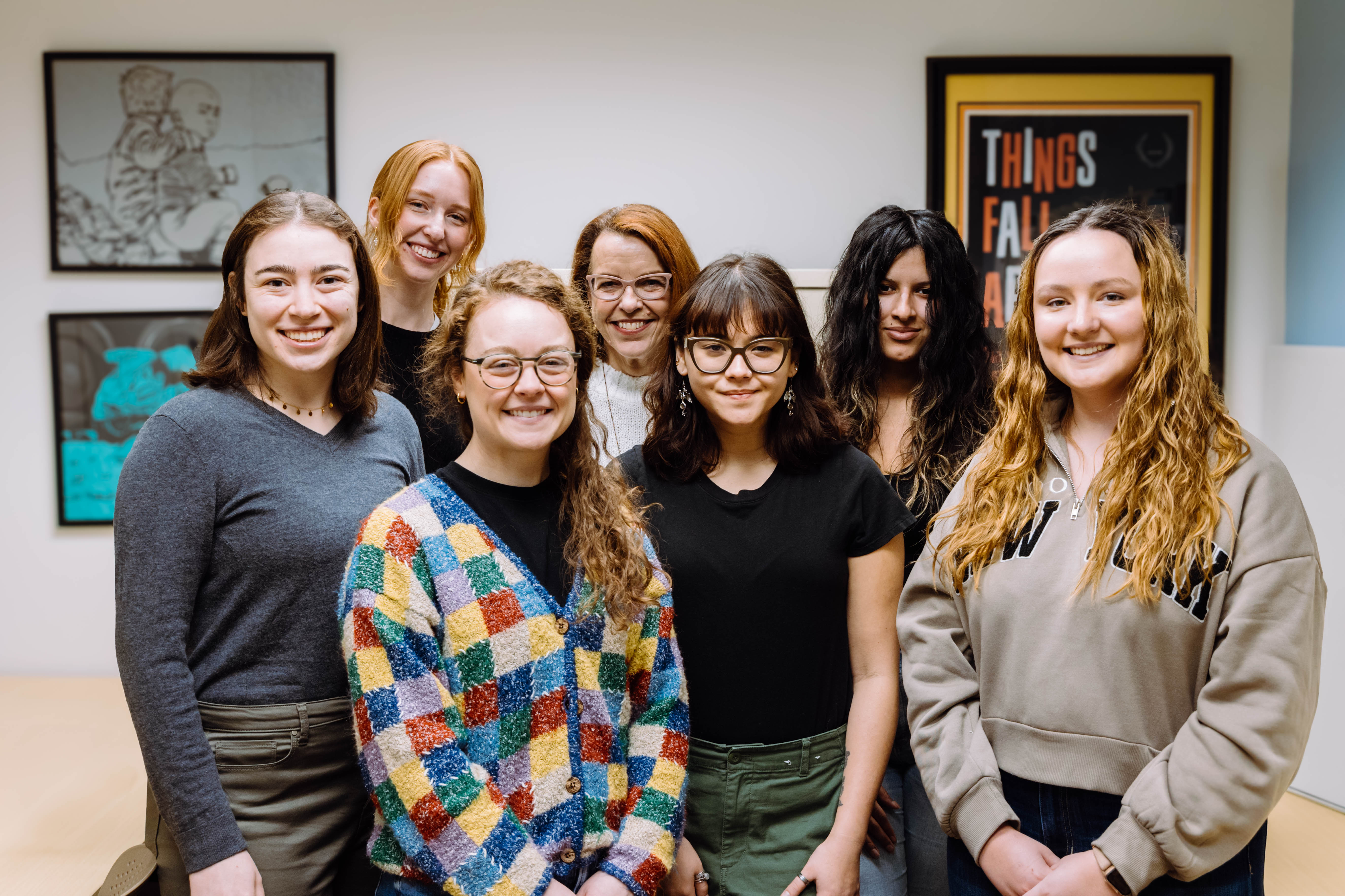 Wheaton College IL Dr. Sally Schwer Canning with Urban Community Health Lab doctoral students