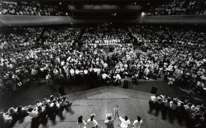 Audience view from the stage at the 1989 Lausanne Congress