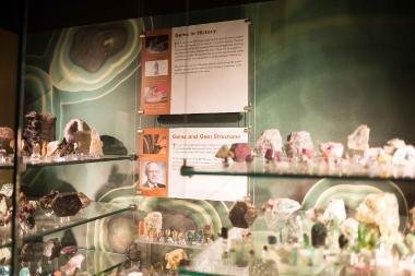 Wheaton College IL Geology Department Gem Display